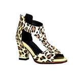 Fish Mouth High Heel Shoes Women's Summer Thick Heel Sandals Waterproof Platform Thick Sole Sexy Slim Back Zipper Hollow