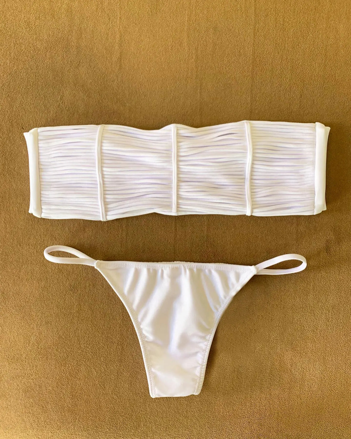 New Bandage Stripes Brazilian Bikini Swimwear Women's Swimsuit Two Piece Set Female Sexy Lace up Mujer Beachwear Summer