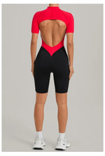 Women's Seamless Yoga Jumpsuit Sports Workout Running Hip-lifting Slim Fit Shorts One-Piece Training Fitness Gym Bodysuit