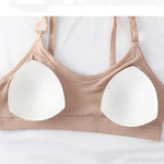Women Padded Bra And Panties Set Wire Free Seamless Bra Sexy High Waist Thongs Underwear Sports Brassiere Female Lingerie Set
