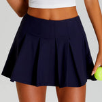 Fitness Tennis Short Skirts Women's Quick Cooling Sensation Sunscreen Pleated Skirt Outdoor UV Resistant Dance Golf Yoga Clothes