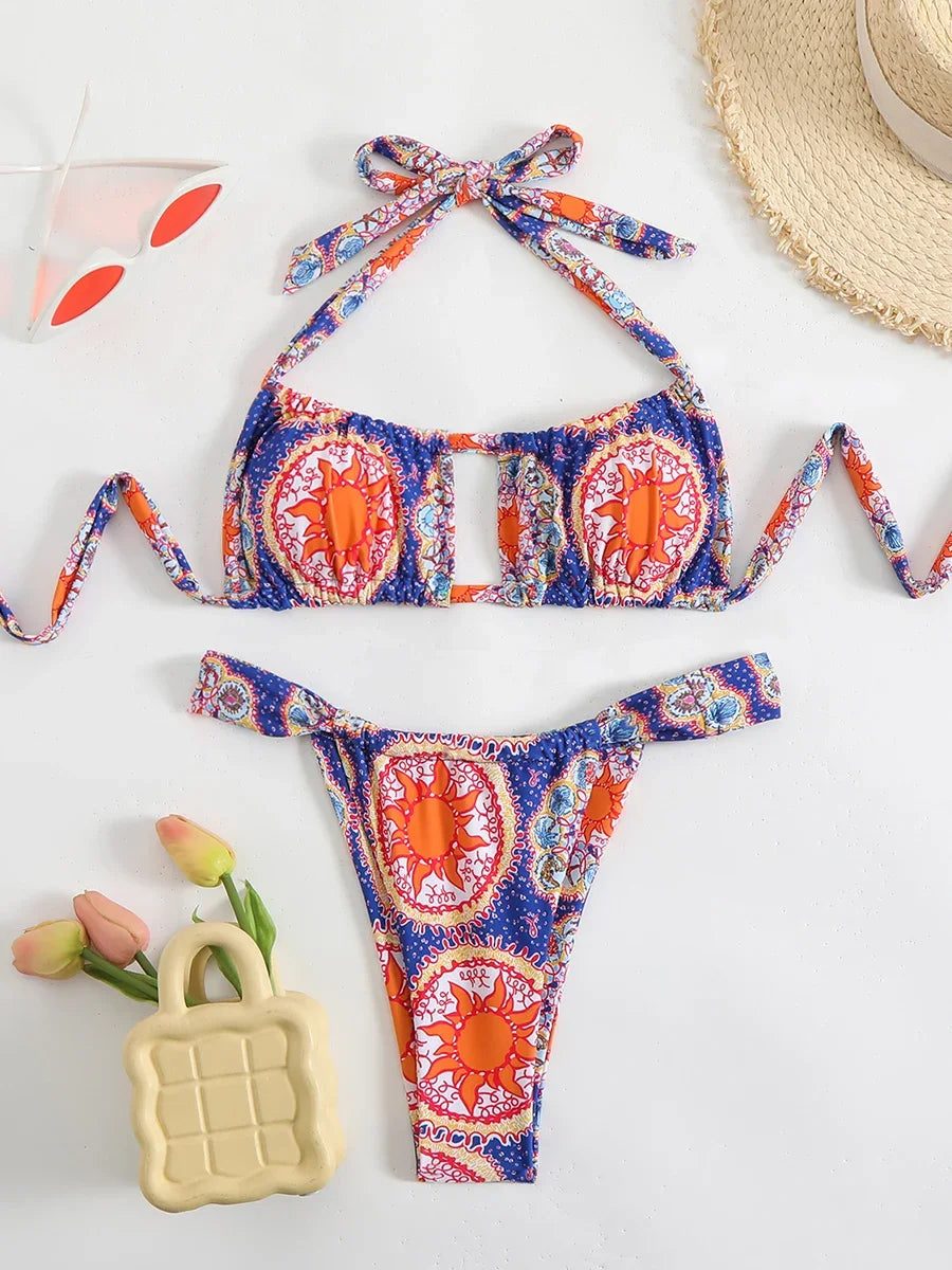 New Sexy Bikini Women's Swimsuit Micro Swimwear High Cut Bandeau Bikinis Sets Two Piece Bathing Suit Swimming for Beach Wear