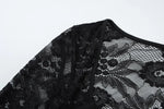 FDYOUI 2026 New Lace Patchwork Long Sleeve T-shirts for Women Square Collar See-through Slim Crop Tops White Black Tee Shirt