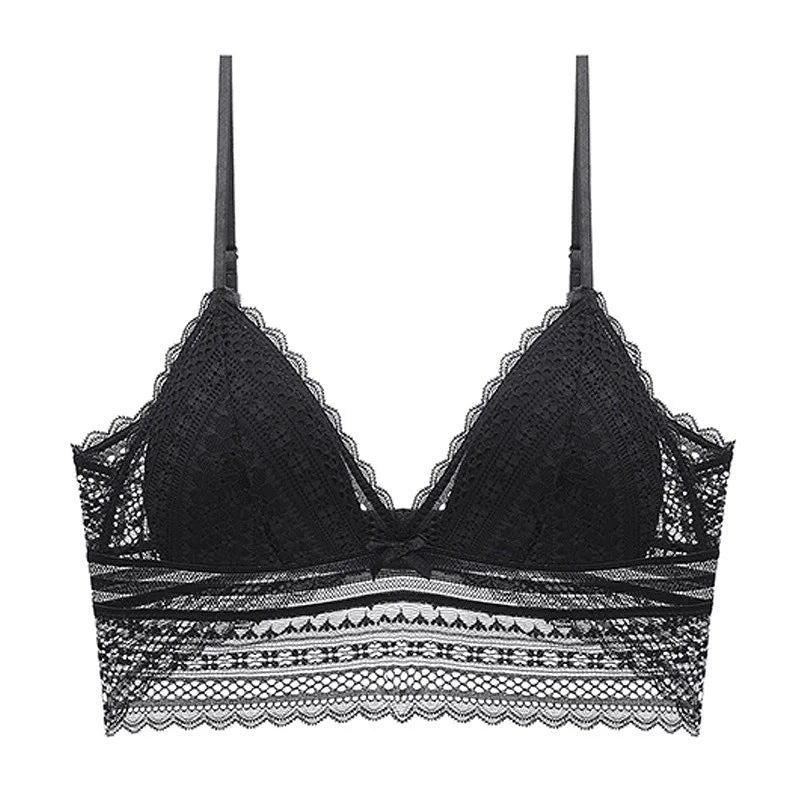 Women Invisible Lace Bras Backless Bra U Backless Bralette Triangular Sexy Bralette Soft Low Back Lingerie Tank Top