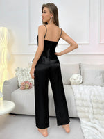 Spring And Summer Women's Pajama Set Fashionable And Breathable Halter Long Pants Two Piece Set