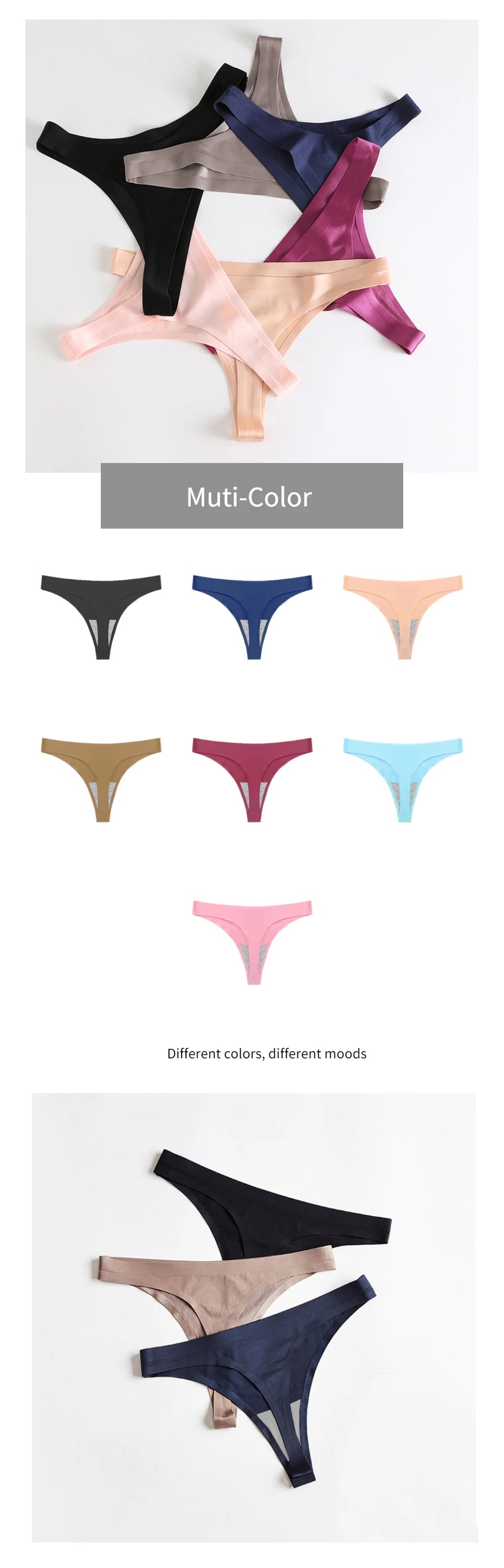 WarmSteps Solid T-back Fitness Sports Underwear Big Size Women's Panties Woman Sexy Lingerie Bikini Panties for Woman XXXL Size