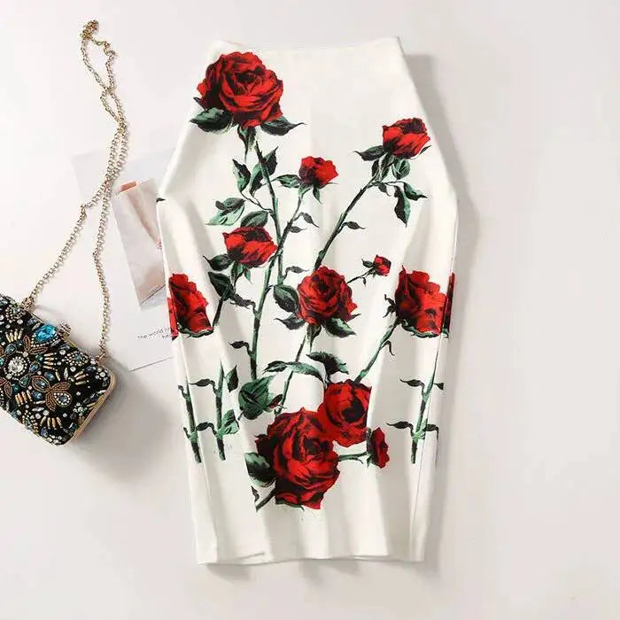 Spring Summer Women Y2K High Waist Midi Pencil Chiffon Skirts Slim Bodycon Vintage Hip Raise Korean Fashion Clothes UOV5