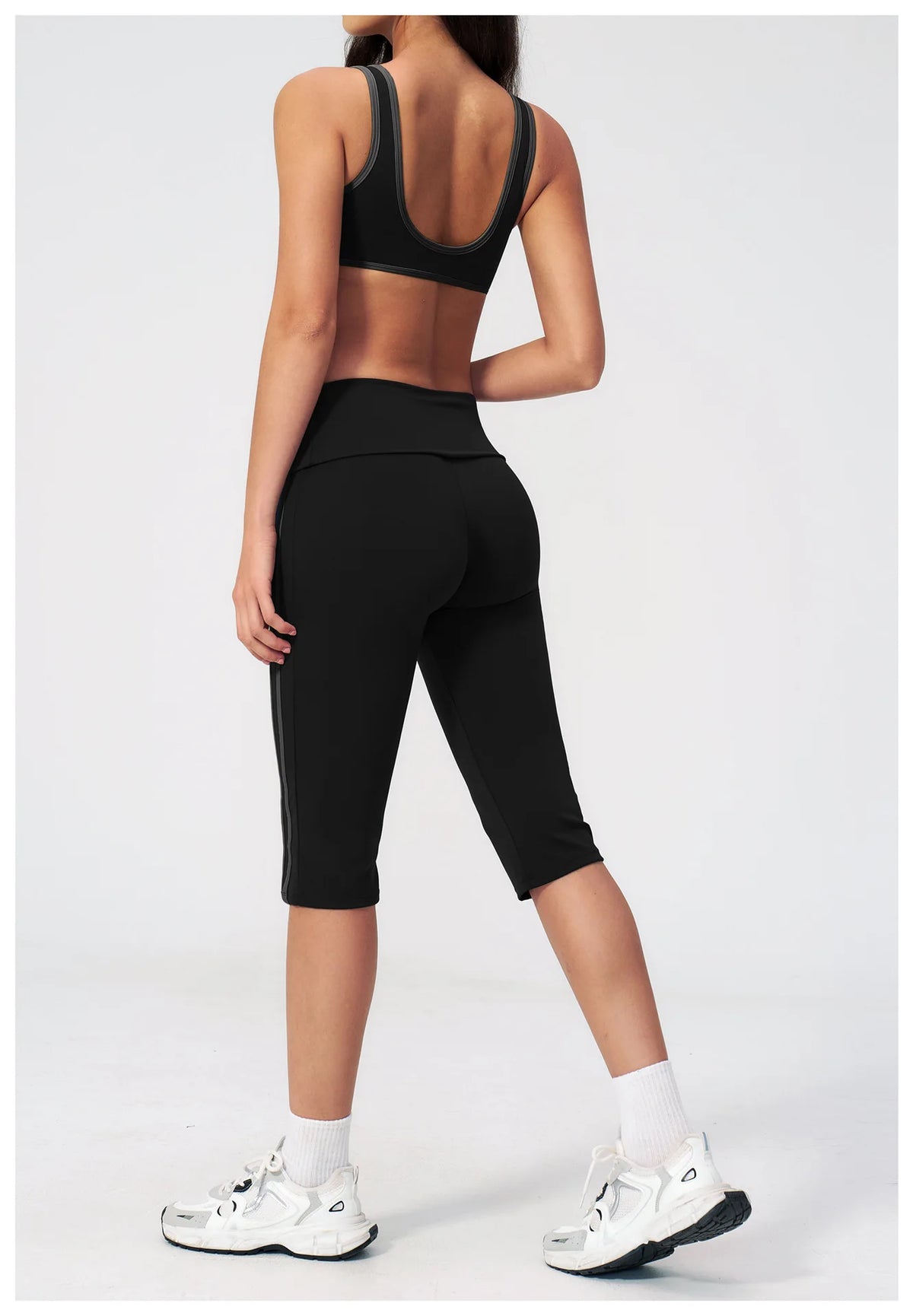 Summer Color Blocked Yoga Sets Women Slim Sports Bra High Waist Pants Fitness Suits Outwear Gym Running Push Up Workout Clothes