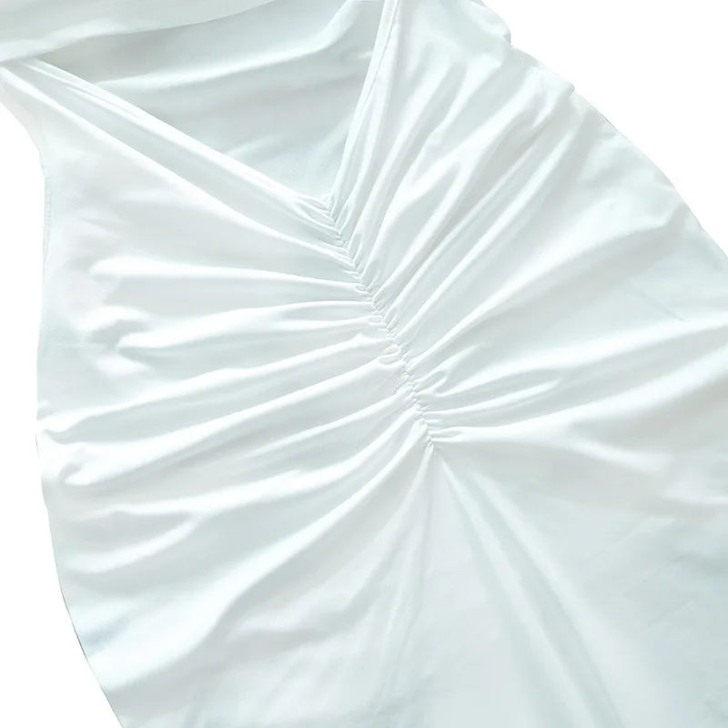 Temperament Slim Strapless Long Dress Women Solid Color Sexy Off-shoulder Backless Package Hip Sleeveless Club Party Dresses