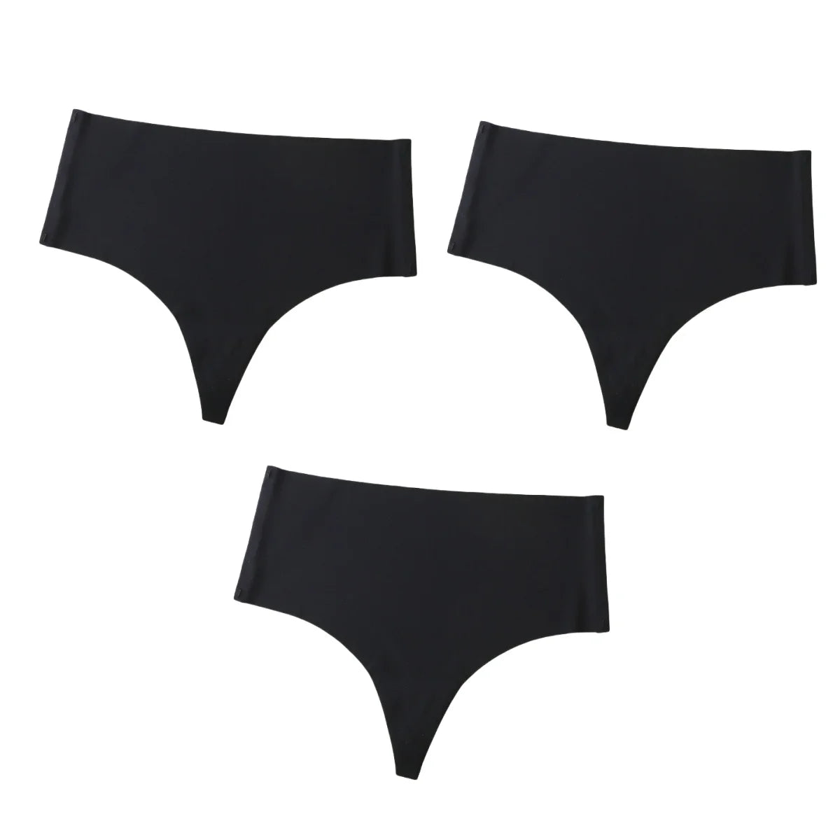 3Pcs/Set G-string Women Thongs High Waist Panties Female Underpants Soft Panty Sexy Lingerie Comfy Seamless Underwear