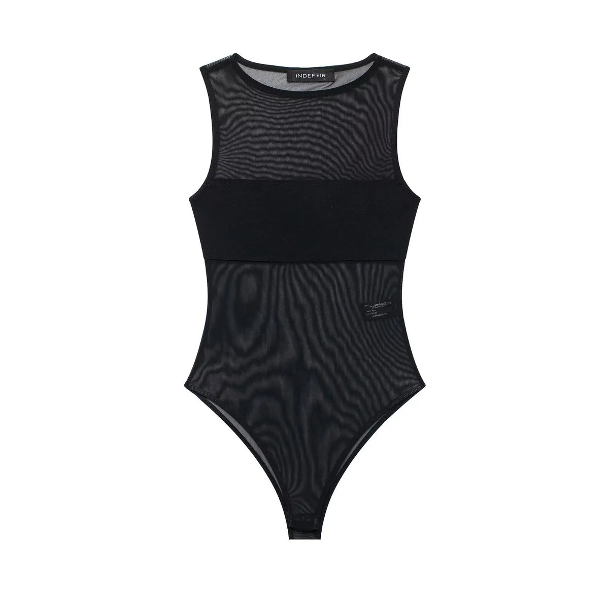 Women's Patchwork Silk Mesh Jumpsuit WHEF