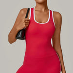 Sports Underwear Women's Sports Strappy Top Yoga Vest Fitness Tank Top Gym Beautiful Open Back Bra Running Workout Halter Bra
