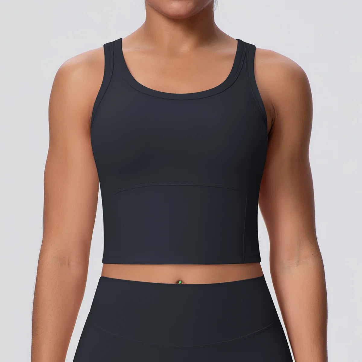 Women's Yoga Vest Shockproof Fixed Cup Beauty Back Yoga Top Outdoor Sports Running Fitness Vest