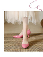 Patent Leather Fashion High Heels 2026Pointed Toe Pumps Elegant Woman Heeled Shoes Shallow Mouth Candy Colored Sexy Single Shoes