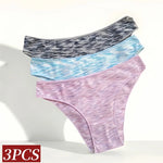 3Pcs/Set Women Panties Low Rise Briefs Seamless Underwear Female Underpants Comfort Strench Panties Sexy Lingerie S-XL