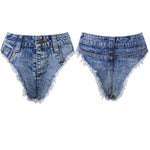 2026 Summer Women's Hot Mini Jean Shorts Low Rise Sexy Denim Shorts Beach Club Party Daily Wear