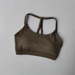 Women's Sexy Fitness Sports Bra Beautiful Back Gathering Naked Feel Comfortable Supportive Exercise Bra in Black/Mint/White