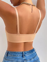 Solid Women Push Up Bra Front Closure Invisible Anti-slip Particles Side Collect Fat Comfortable Brassiere