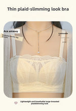 MOYISU Strapless Bra Women with Large Breasts and Small Non-slip Pull-up Breast Anti-sag Summer Slim Bra