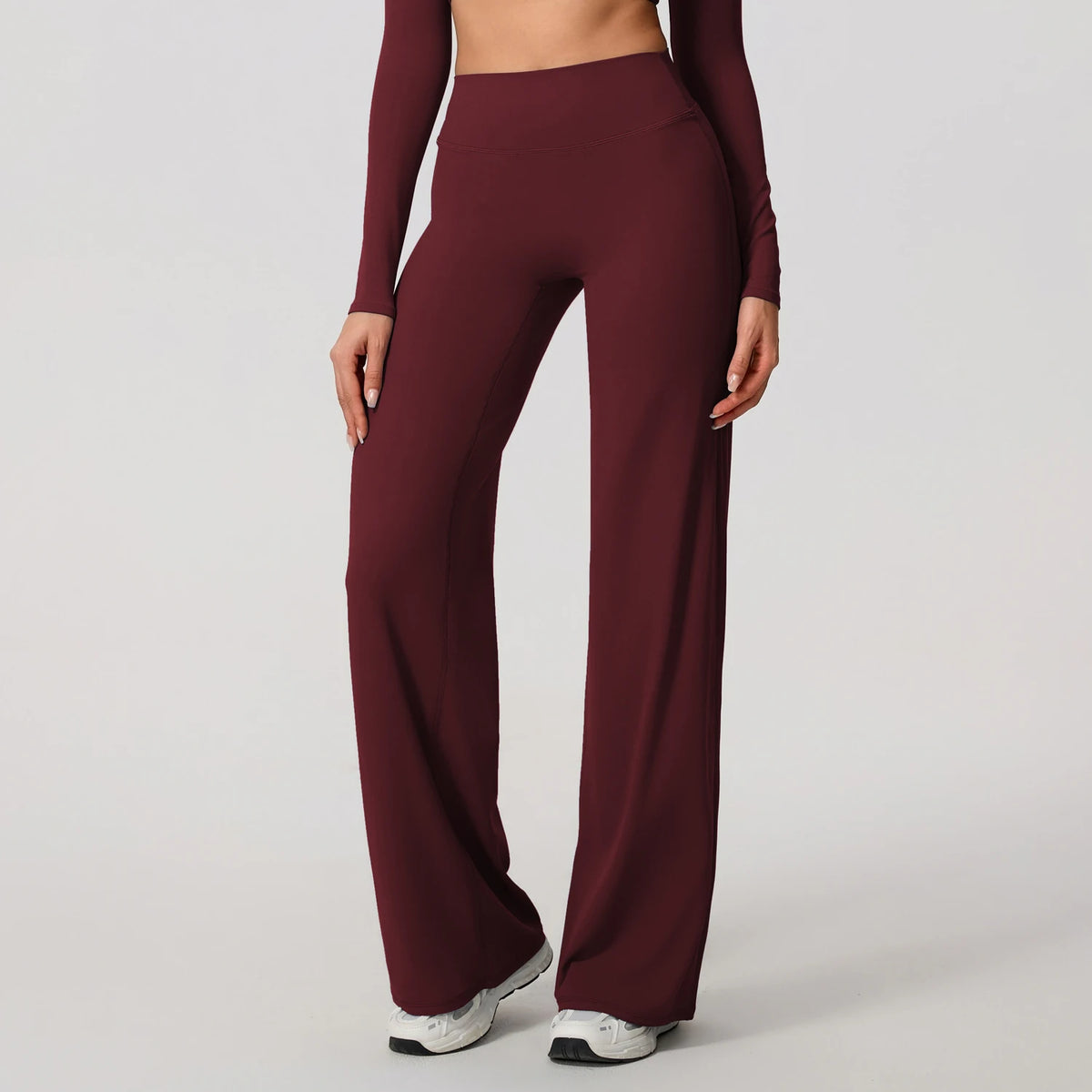 Hearuisavy Summer Straight-Leg Sports Pants Women Gym Clothing Fitness Tights Naked Feeling Compression Wide Leg Yoga Leggings