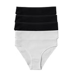 5Pcs/Set Women Cotton Panties Solid Color Low Rise Briefs Female Underpants Comfort Soft Stretch Panty Sexy Lingerie S-XXL
