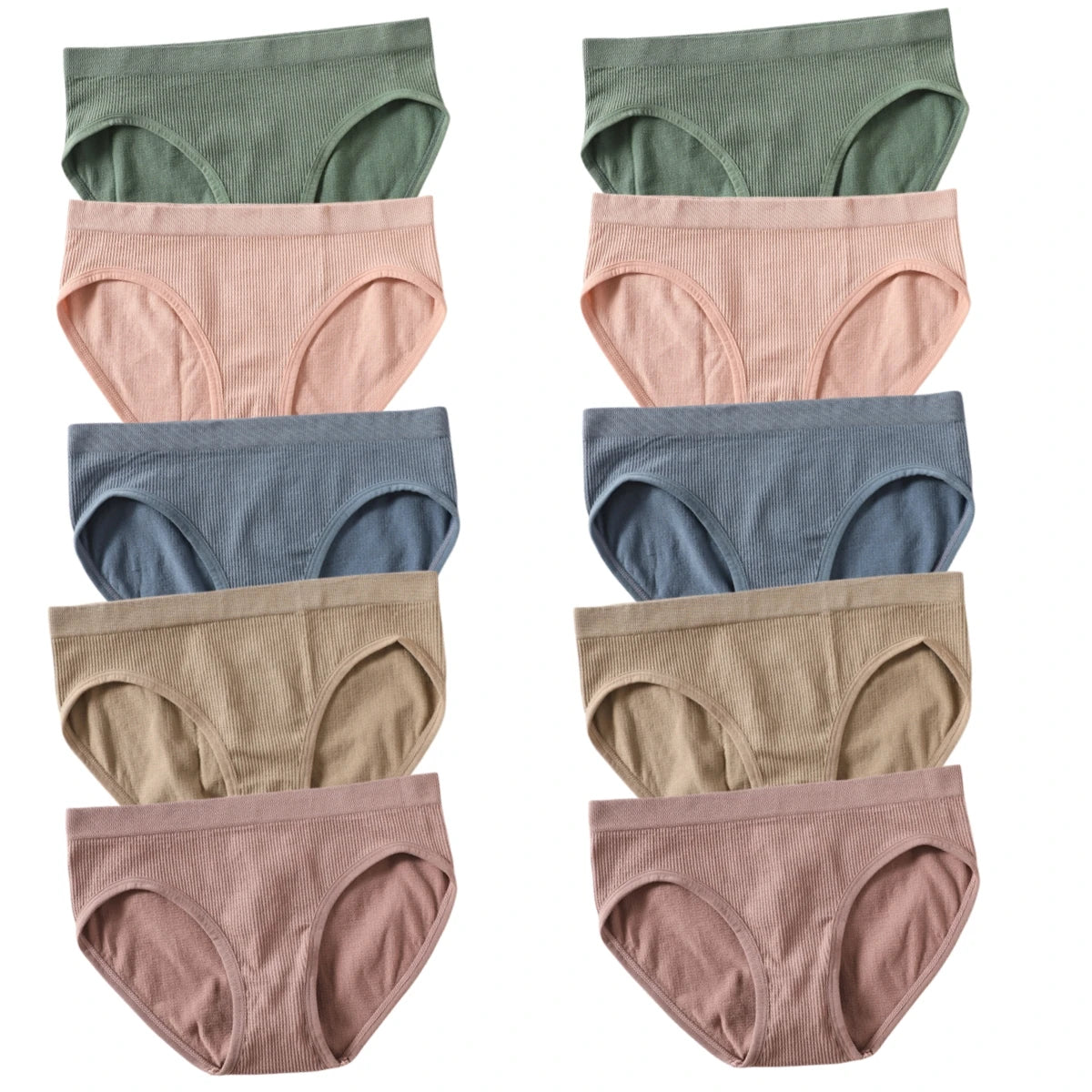 10Pcs/Set Seamless Panties Women Low Rise Panties Sports Briefs Underwear Comfort Underpants Female Sexy Lingerie
