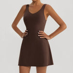 Tennis Fitness Dresses Women Fake Two Piece Sports Dress Outdoor Casual High ElasticityRunning Yoga Golf Mini Skirts