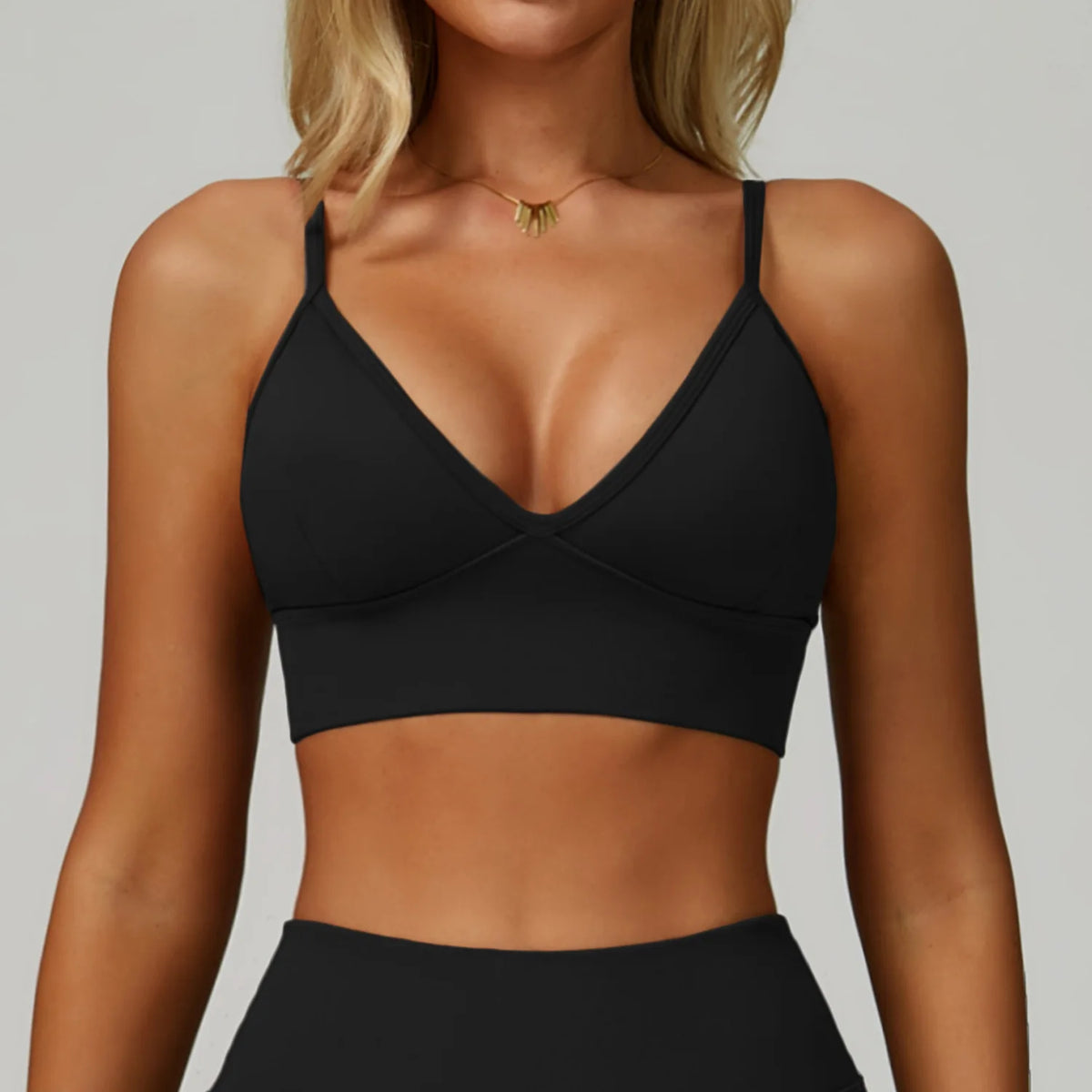 Breathable Sports Bra Fitness Top Women Yoga Bra Shockproof Crop Top Push Up Adjustable Shoulder Strap Sport Bra Gym Workout Top