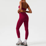 2 Pieces Sportswear Women Yoga Shorts Set Short Sleeve Sports T Shirts High Waist Hip Lifting Running Leggings Fitness Outfits