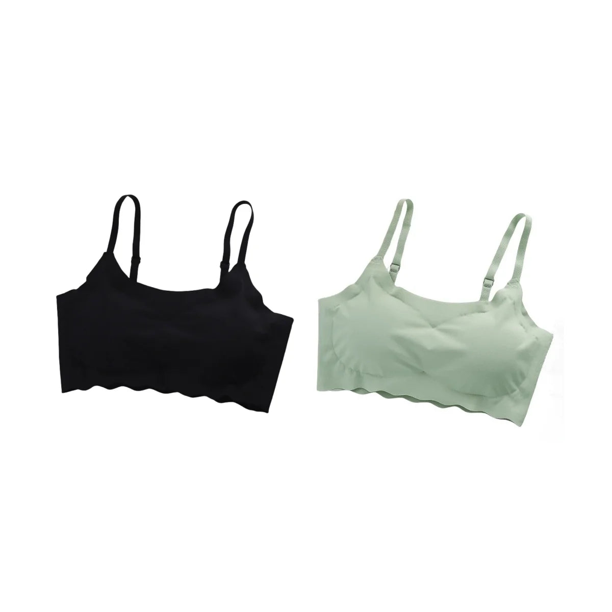 2Pcs/Set Push-Up Bras For Women Tube Top Seamless Underwear No Steel Ring Soft Support Bra Female Breathable Sexy Lingerie