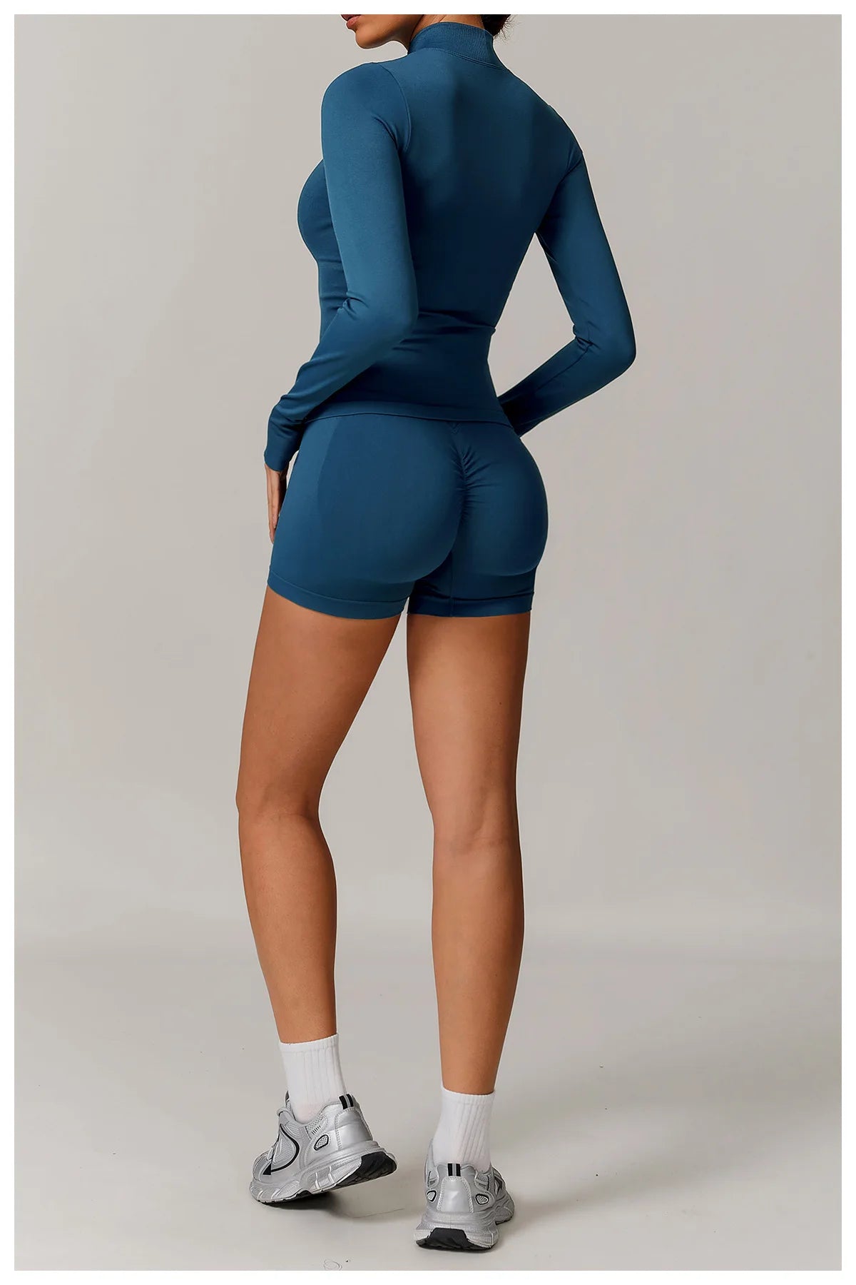 2/3PCS Yoga Set Women Workout Set Seamless Sportswear Gym Clothing Fitness Long Sleeve Crop Top High Waist Leggings Sports Suits