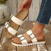 and Slippers 2026 Spring and Summer New Metal Buckle Beach Shoes for Women
