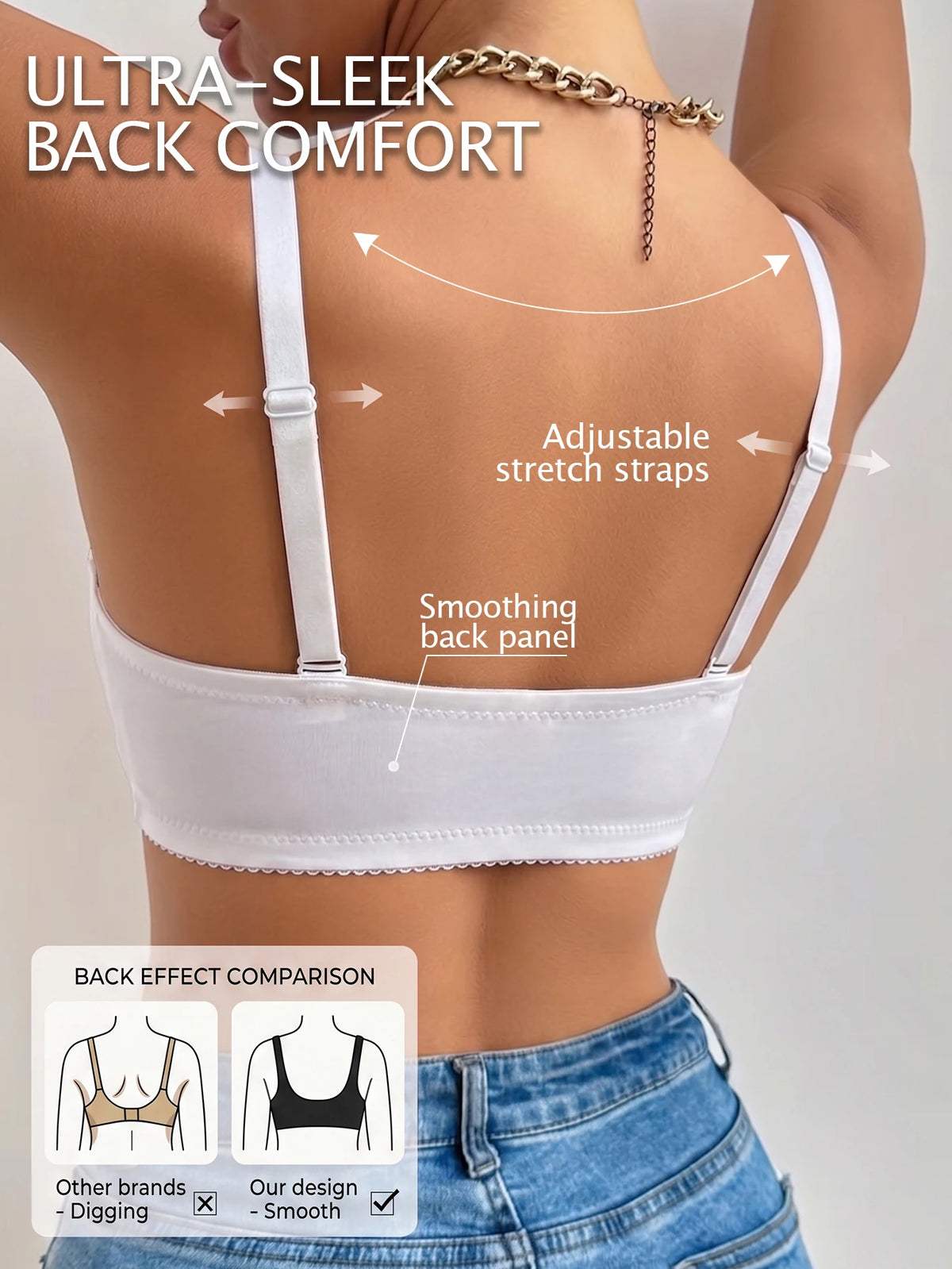Floral Lace Women Bra Front‑Closure Shaping Lift Push‑Up Bra Side‑Smoothing Comfort Sexy Lingerie