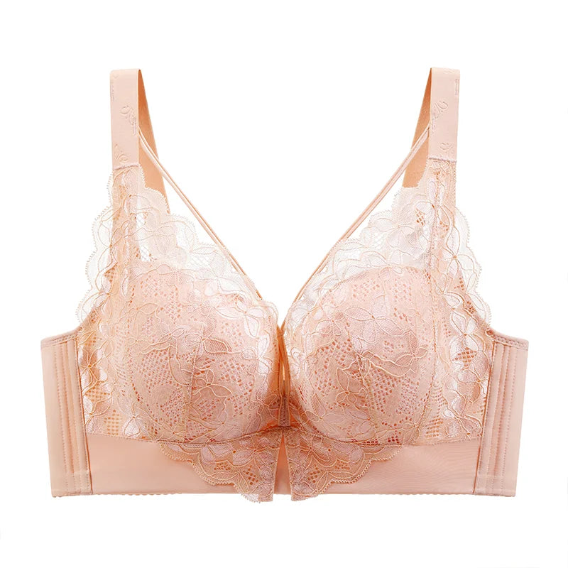 Coverage Lace Bras Plus Size Push Up Bra Sexy Lingerie Women FullWireless Brassiere C D E Cup Push Up Bras for women Bra 52CDE