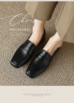 Style Spring Autumn Versatile British Style Flat Shoes Women's Vintage Leather Pumps High Heel Shoes Summer Season 2026