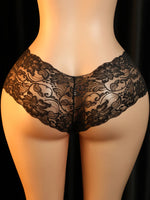 Sexy Mesh Lace Panties Women Strings Floral Transparent Thongs Low Waist Briefs Women Underwear for Ladies Erotic Sexy Lingerie