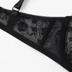 3 Pcs Women's Bra Elegant Retro Lace Sheer Unpadded Sexy Lingerie BH Tops Flower knitting Brassiere Underwire Plus Size Bras