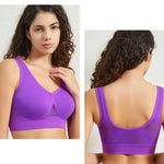 Women Mesh Panel Seamless Tank Bra Sports Wireless U Back V-Neck Vest Style Bralette Sexy Lingerie Multi Colors Intimates S-5XL
