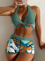 Sexy High Waist Bikini Shorts 2026 Women Swimsuit Two Piece Swimwear Female Bikinis Set Sports Bathing Suits Brazilian Biquini