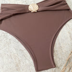 High Waist Bikini Women's Swimsuit Two-piece Bathing Suits Bandeau Woman Swimwear Trend Bikinis Sets Brazilian Beach Wear
