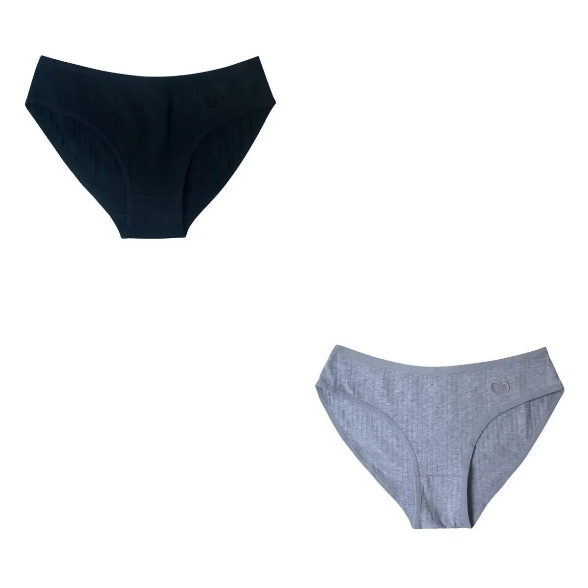 2Pcs/Set Cotton Panties For Women Briefs Low Rise Seamless Underwear Female Underpants Comfort Sexy Lingerie M-XL