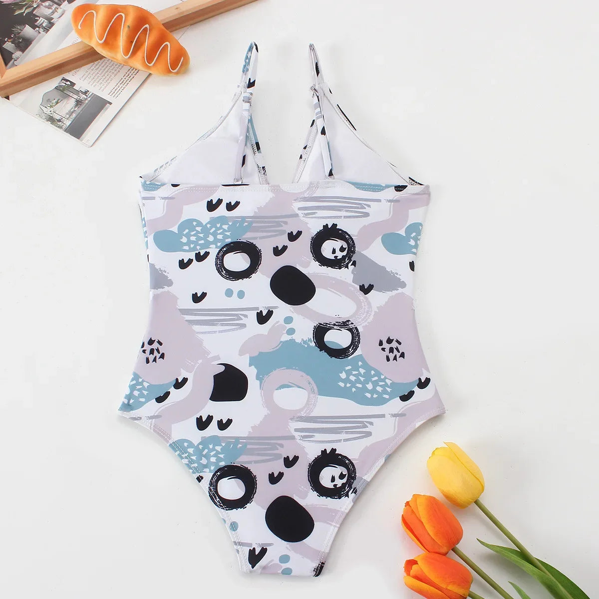 Floral Print Girls One Piece Swimsuit 8-12 Year Teenager Children's Swimwear 2026 Kids Bathing Suits Cut Out Beach Wear Bodysuit