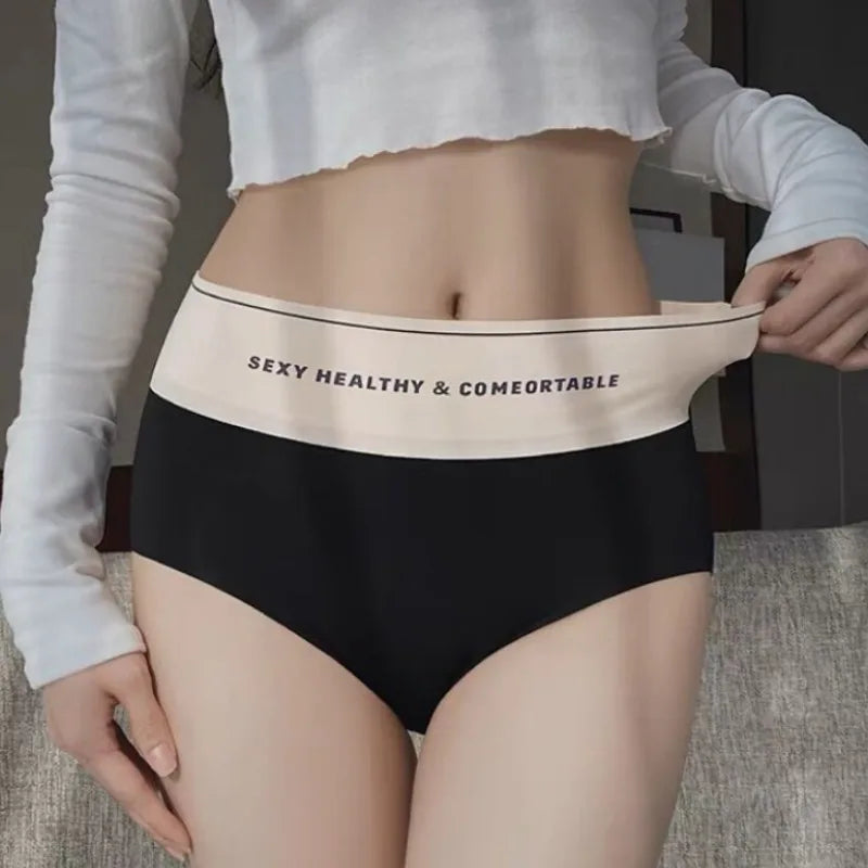 1PC Ice Silk Panties Women Sexy Underpant Low Waist Underwear Low Rise Panties Seamless Panties Underwear Comfy Lingerie