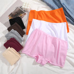 3PCS Women'sCotton Seamless Panties Sports Boxers Underwear Female Solid Color Briefs Cozy Lingerie Intimate Underpants XS-XL