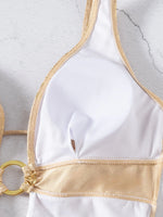 Sexy Neon Yellow Gradient Swimwear Women Deep V Neck Hollow Out Backless One Piece Swimsuit 2026 Bathing Suit Holiday Monokini