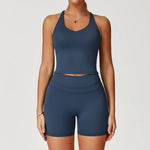 Yoga Set 2PCS Women Tracksuit Nude Feeling Workout Sets Gym Clothes Push Up Fitness Running Sportwear Sport Bra Leggings Suit
