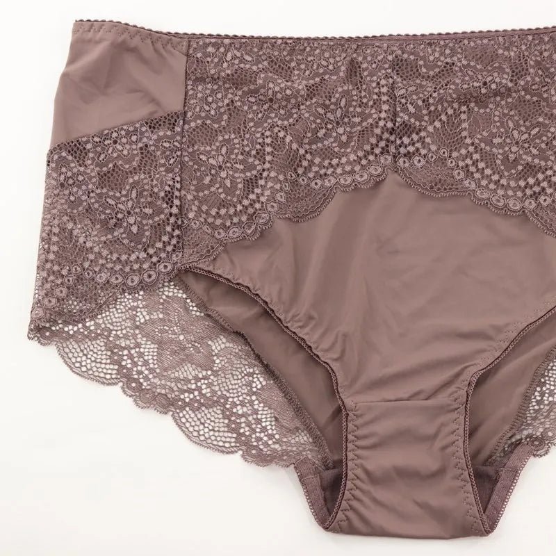 Beauwear Plus Size Women's Underpants Female Panties Comfort Intimates Lace Underwear Briefs Ice Silk Hollow Out Sexy Lingeries