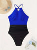 ZTVitality Sexy Patchwork Backless One-piece Swimsuit 2024 New Biquini Women Swimwear Summer Beachwear Brazilian