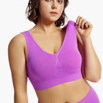 Seamless Sports Bras For Women Push-Up Bra Female Breathable Brassiere No Pads Bralette Solid Color Crop Top Sexy Lingerie S-5XL