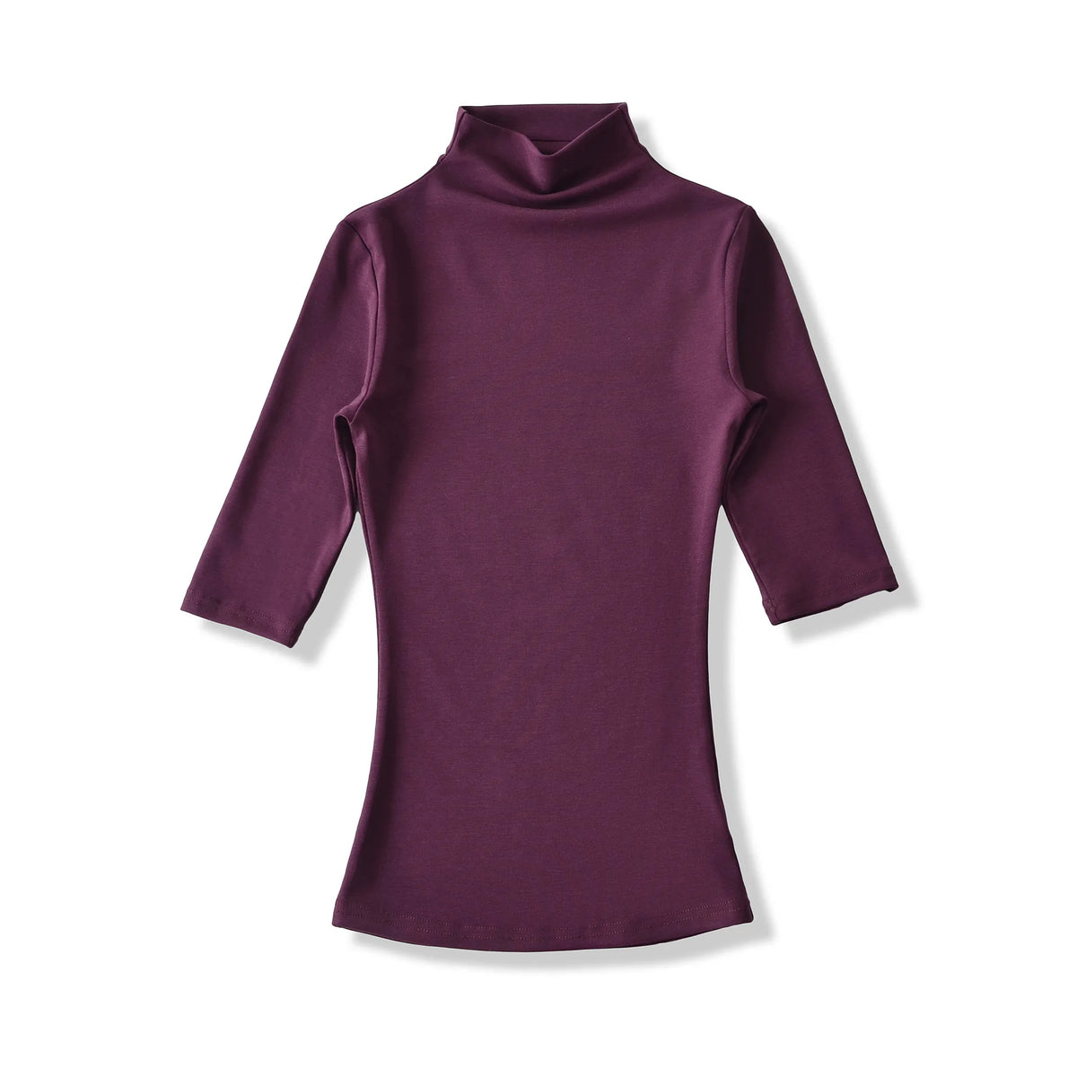 New Pure Desire Style High Neck Slim Fit Base Solid Color Casual T-Shirt Charming For Woman Elegant Fashion Soft T-Shirt M8IL